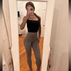 Lululemon grey-purple leggings with front design